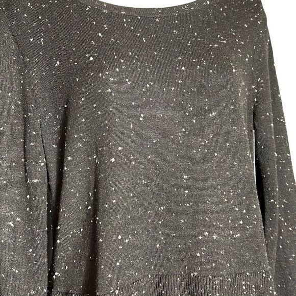 Ann Taylor LOFT 2-in-1 Sweater Dress Speckled Black Size S - Picture 4 of 10
